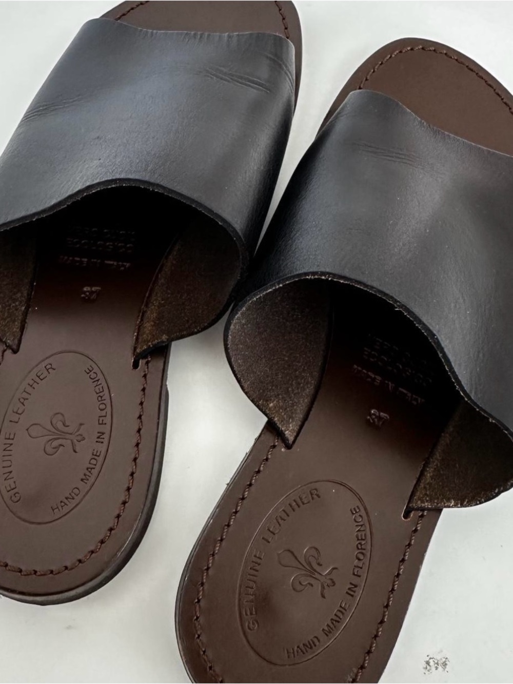 Women’s Handmade Italian Leather Slide handmade in Florence, Italy 🇮🇹